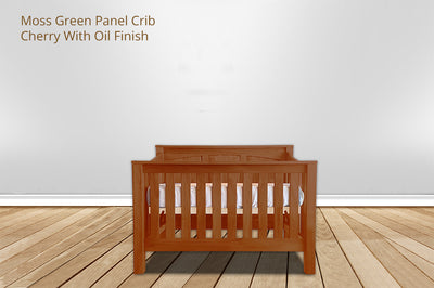 Moss Green Panel Crib