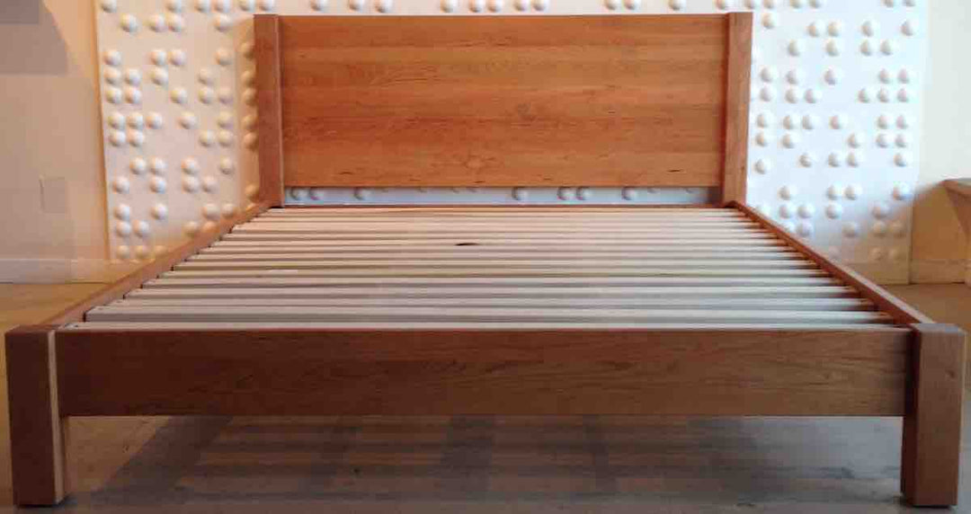 solid wood platform beds