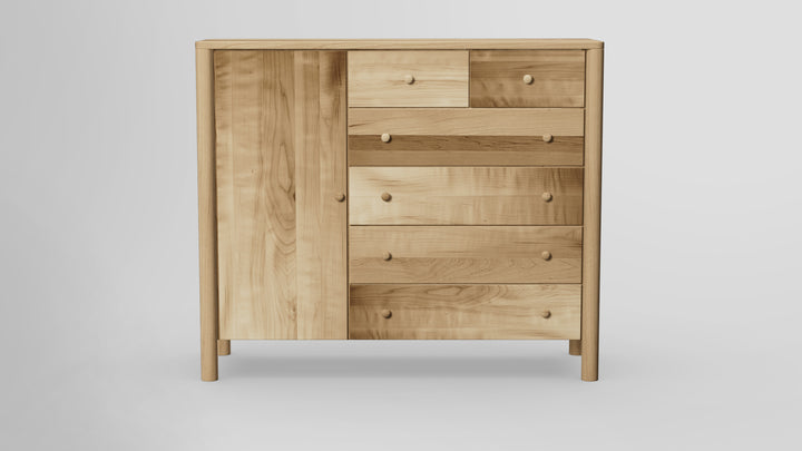 Childspose 6 Drawer Chest Combo Left Wardrobe