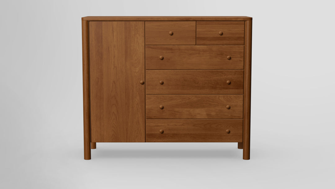Childspose 6 Drawer Chest Combo Left Wardrobe
