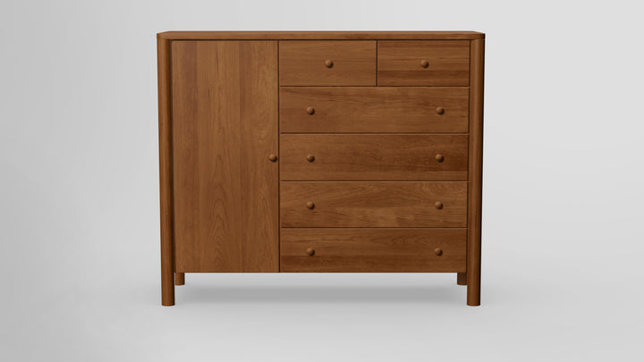 Childspose 6 Drawer Chest Combo Left Wardrobe