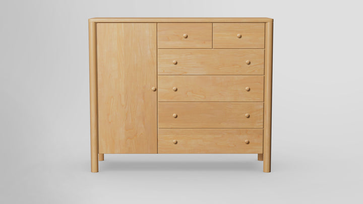 Childspose 6 Drawer Chest Combo Left Wardrobe