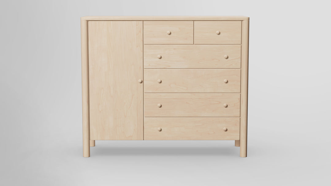Childspose 6 Drawer Chest Combo Left Wardrobe