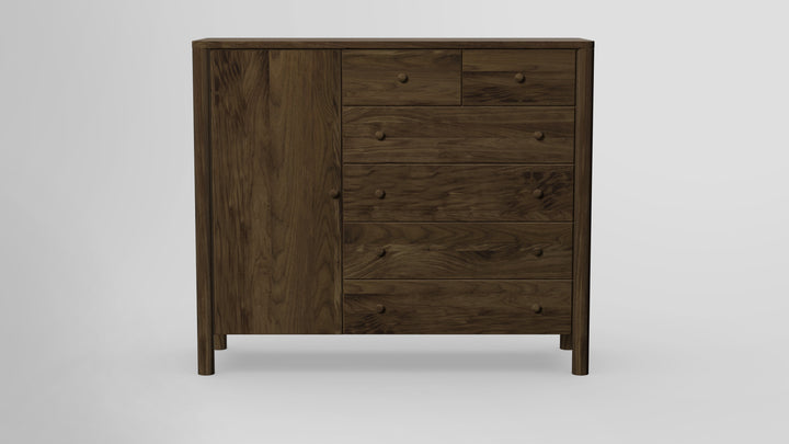Childspose 6 Drawer Chest Combo Left Wardrobe