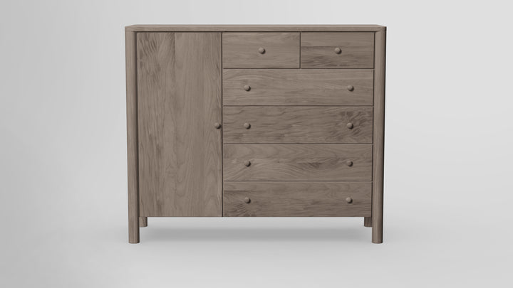 Childspose 6 Drawer Chest Combo Left Wardrobe