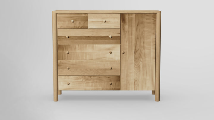 Childspose 6 Drawer Chest Combo Right Wardrobe