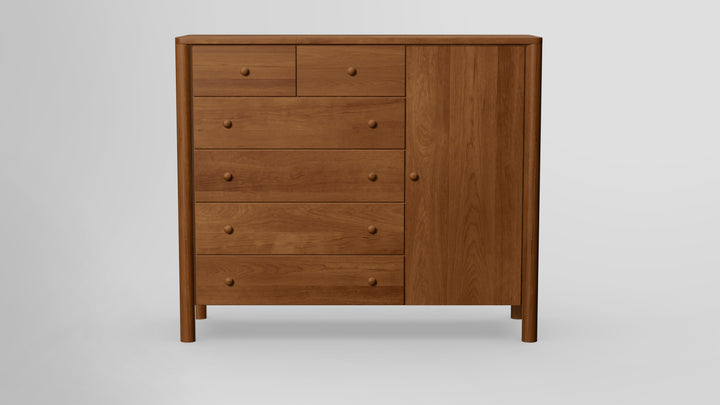 Childspose 6 Drawer Chest Combo Right Wardrobe