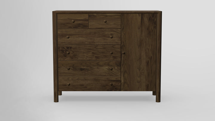 Childspose 6 Drawer Chest Combo Right Wardrobe