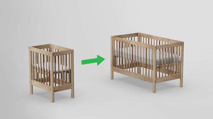 Childspose Convertible Bassinet To Crib Combo