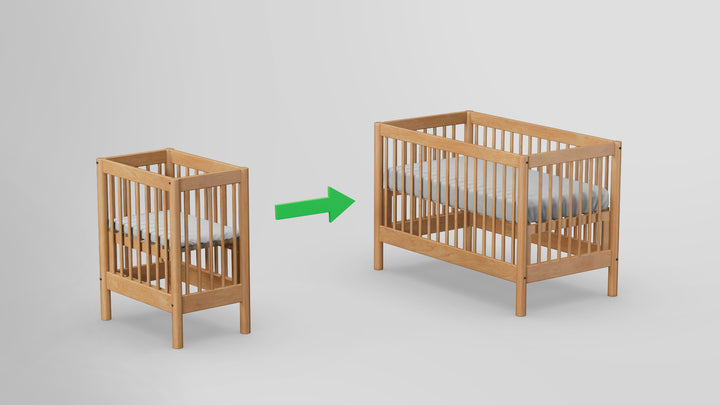 Childspose Convertible Bassinet To Crib Combo