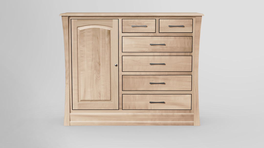 Clover Green 6 Drawer Chest Combo Left Wardrobe