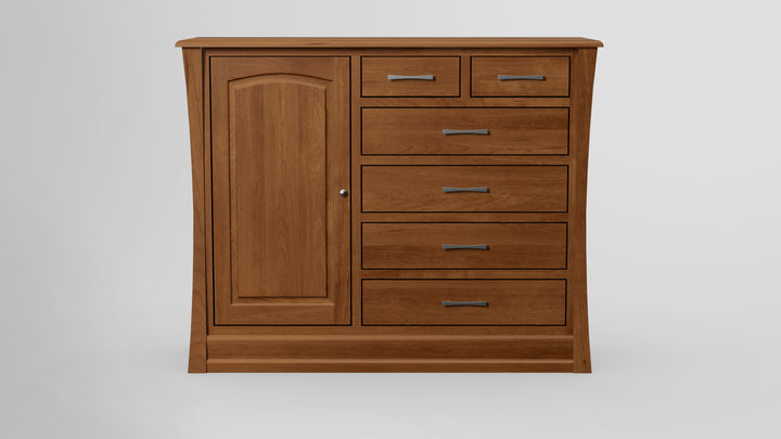 Clover Green 6 Drawer Chest Combo Left Wardrobe