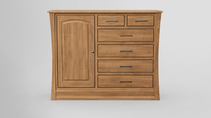 Clover Green 6 Drawer Chest Combo Left Wardrobe