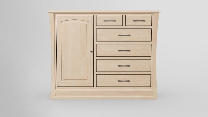 Clover Green 6 Drawer Chest Combo Left Wardrobe