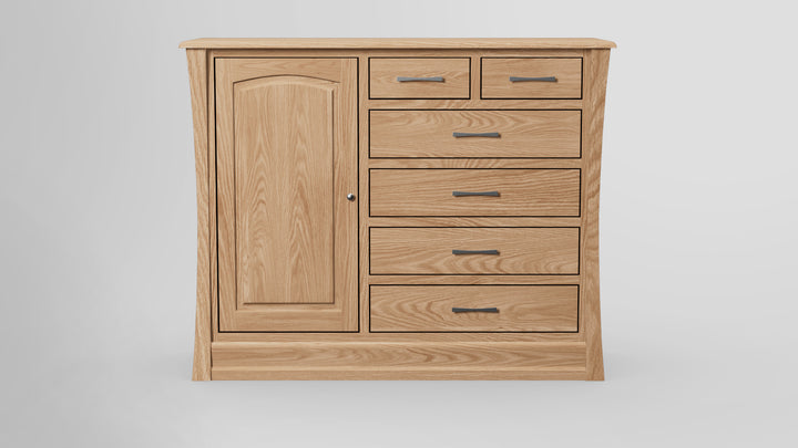 Clover Green 6 Drawer Chest Combo Left Wardrobe