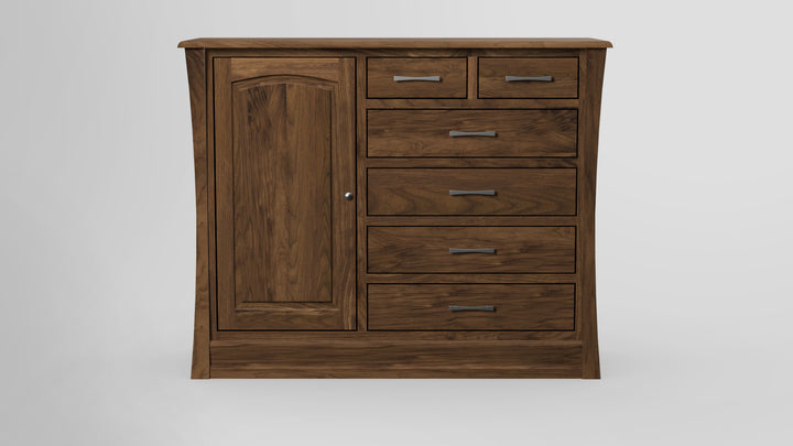 Clover Green 6 Drawer Chest Combo Left Wardrobe