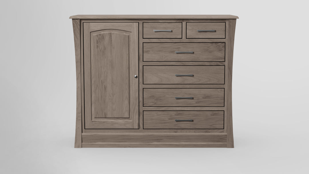 Clover Green 6 Drawer Chest Combo Left Wardrobe