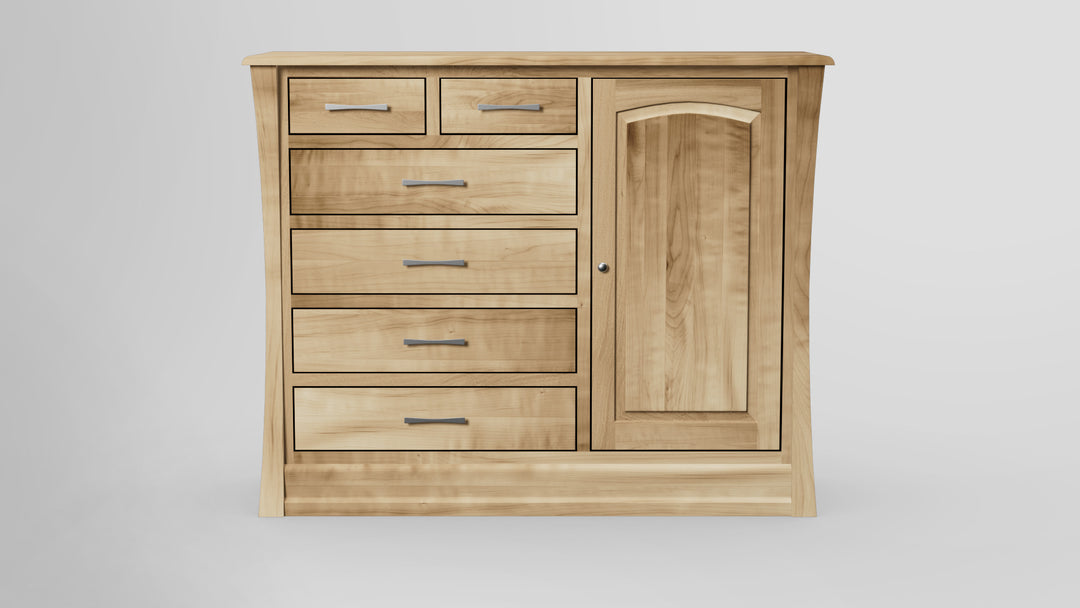 Clover Green 6 Drawer Chest Combo Right Wardrobe