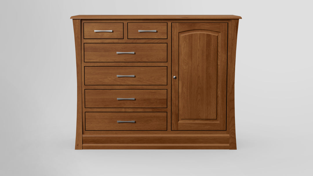 Clover Green 6 Drawer Chest Combo Right Wardrobe