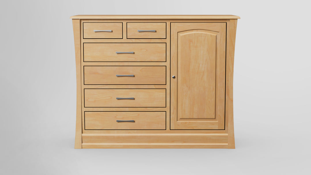 Clover Green 6 Drawer Chest Combo Right Wardrobe