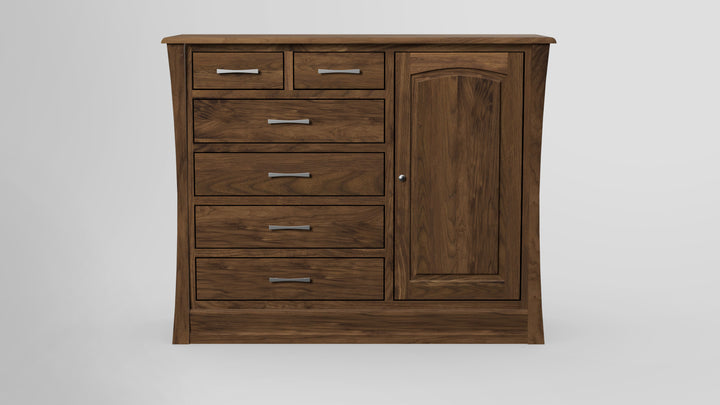 Clover Green 6 Drawer Chest Combo Right Wardrobe