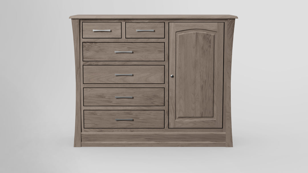 Clover Green 6 Drawer Chest Combo Right Wardrobe