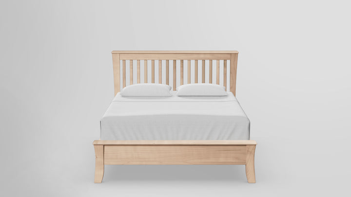 Clover Green Bed 45in Slat Headboard Low Footboard