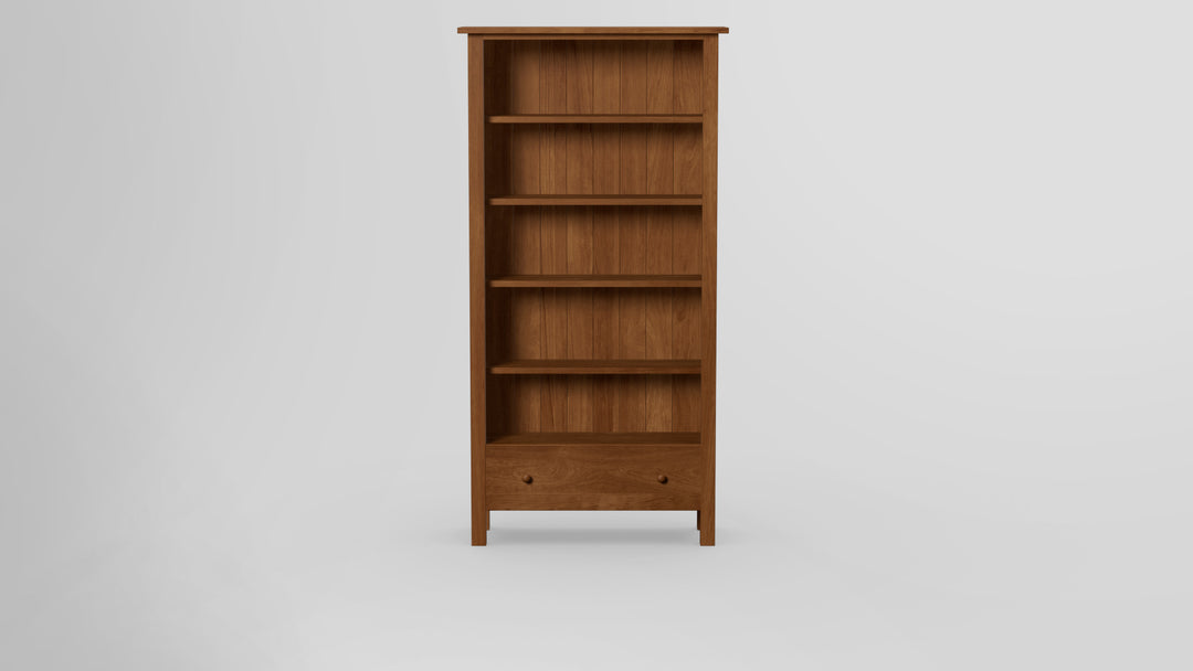 Footprint 72 Inch Bookcase With Drawer