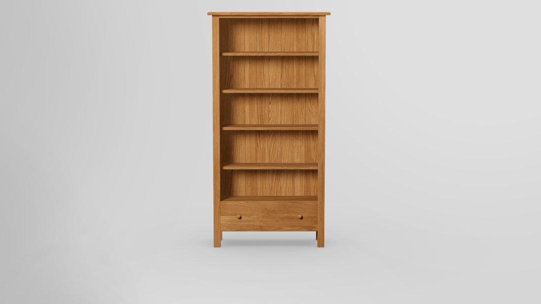 Footprint 72 Inch Bookcase With Drawer