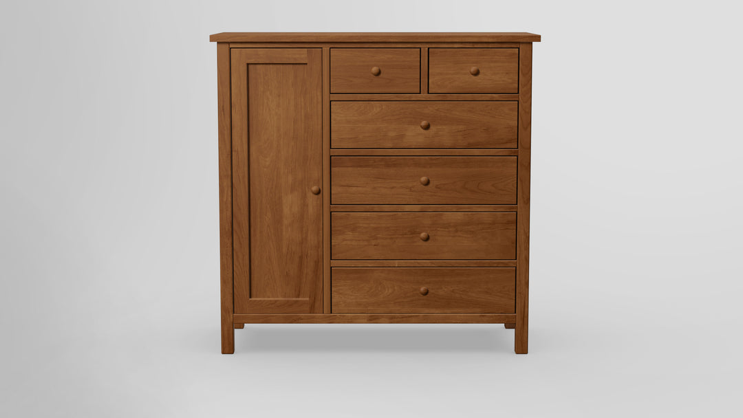 Footprint 6 Drawer Chest Combo Left Wardrobe