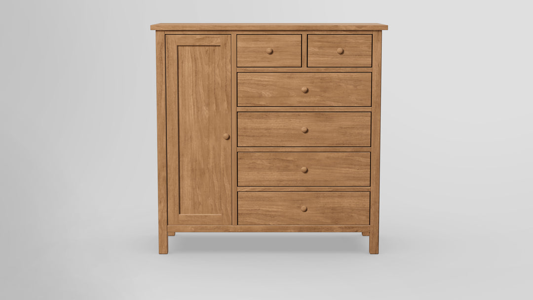 Footprint 6 Drawer Chest Combo Left Wardrobe