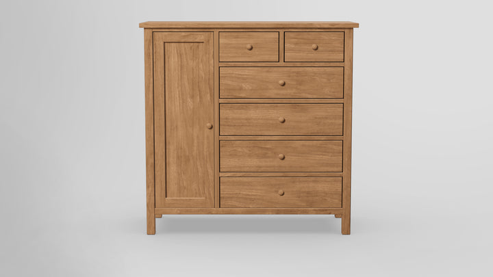 Footprint 6 Drawer Chest Combo Left Wardrobe