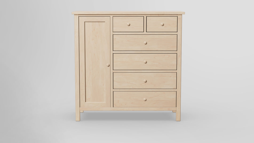 Footprint 6 Drawer Chest Combo Left Wardrobe