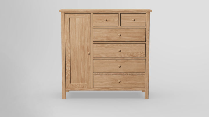 Footprint 6 Drawer Chest Combo Left Wardrobe