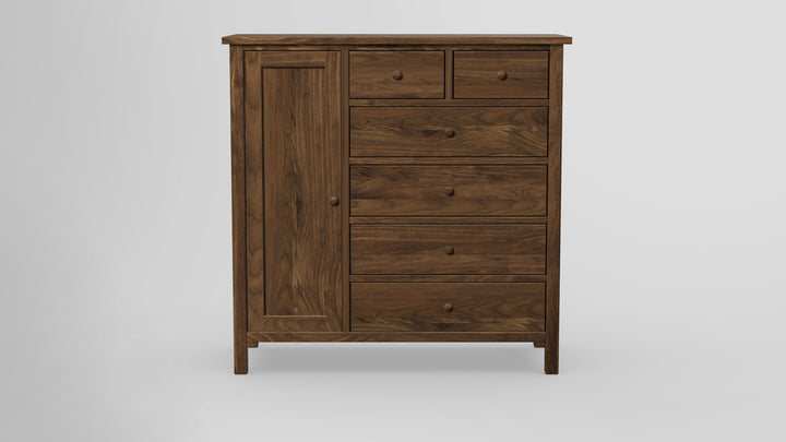 Footprint 6 Drawer Chest Combo Left Wardrobe