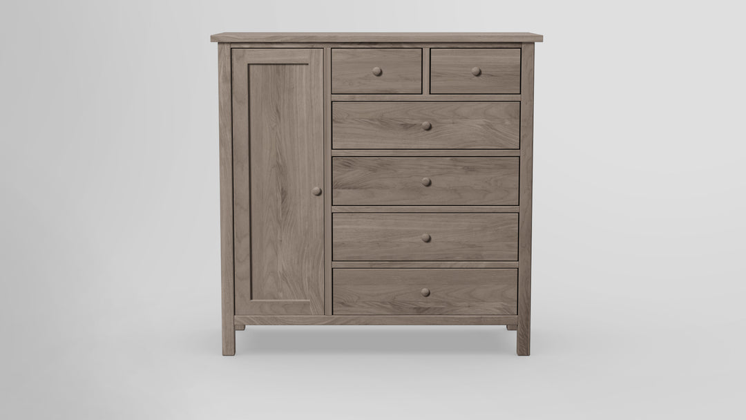 Footprint 6 Drawer Chest Combo Left Wardrobe