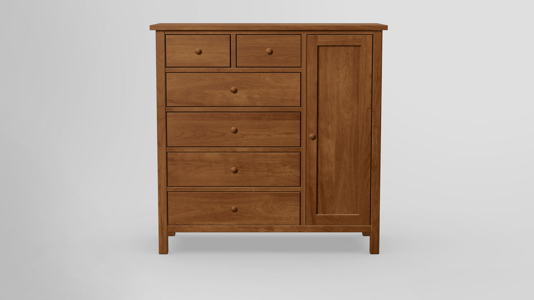 Footprint 6 Drawer Chest Combo Right Wardrobe