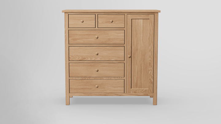Footprint 6 Drawer Chest Combo Right Wardrobe