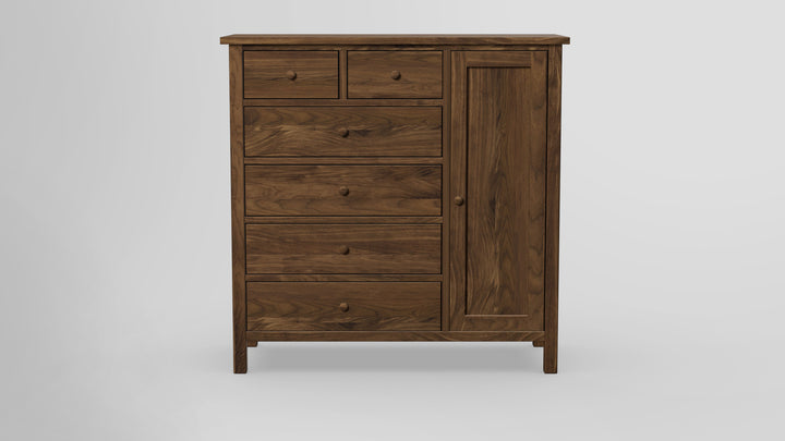 Footprint 6 Drawer Chest Combo Right Wardrobe