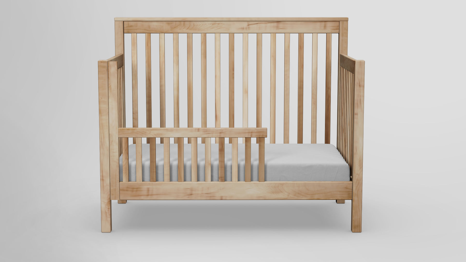 Best Rated Cribs Footprint Slat Crib 100% Solid Wood Green Cradle