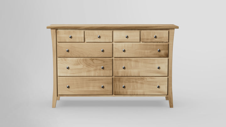 Forest Green 10 Drawer Tall Dresser