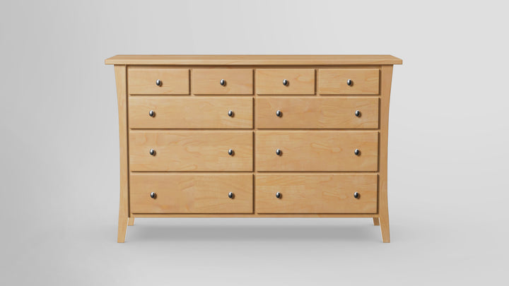 Forest Green 10 Drawer Tall Dresser