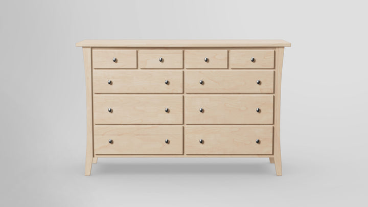 Forest Green 10 Drawer Tall Dresser
