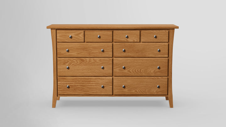 Forest Green 10 Drawer Tall Dresser