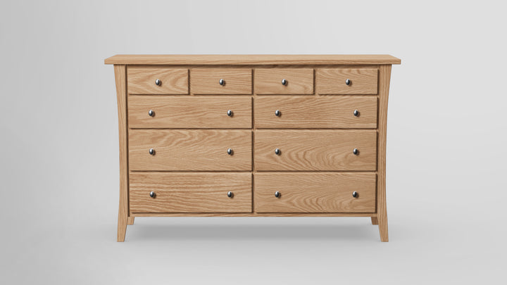 Forest Green 10 Drawer Tall Dresser