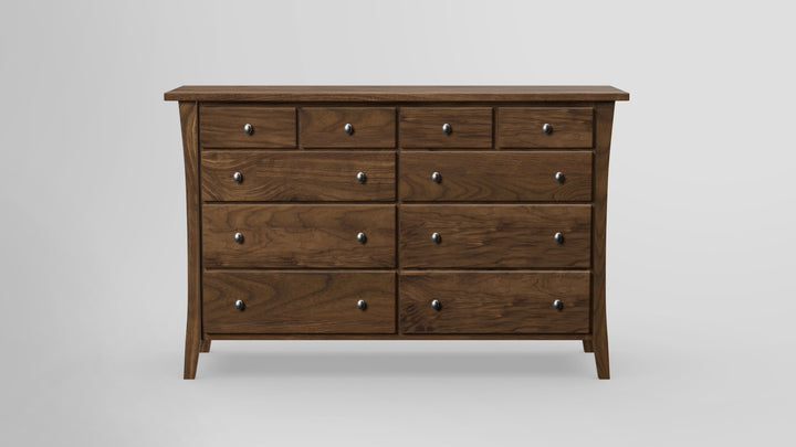 Forest Green 10 Drawer Tall Dresser
