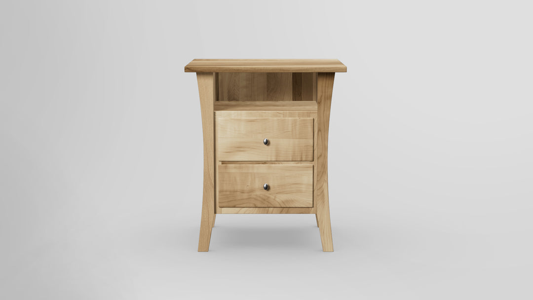 Forest Green 2 Drawer Nightstand