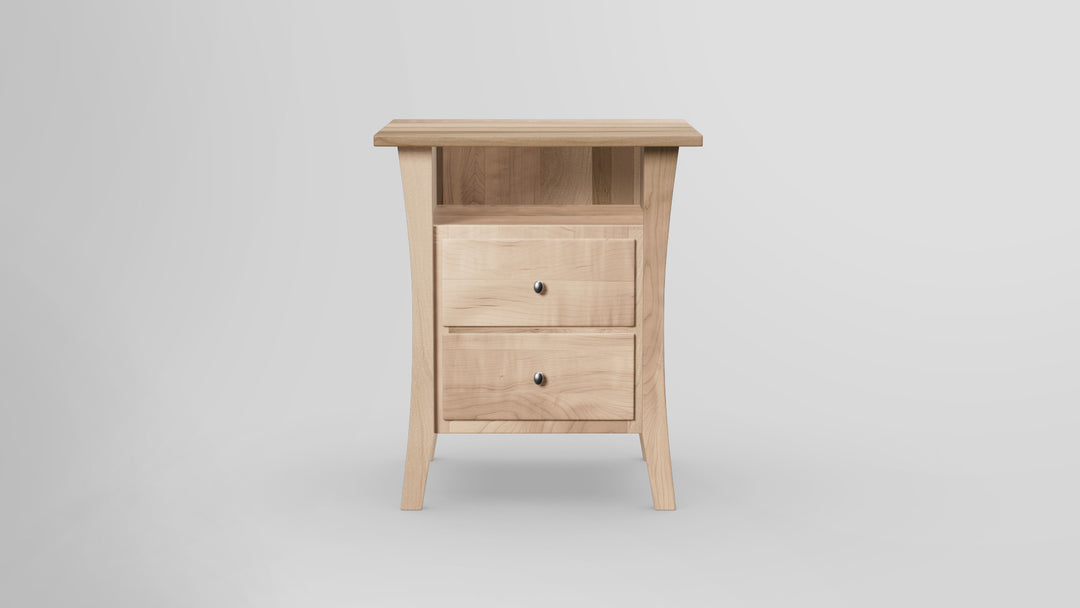 Forest Green 2 Drawer Nightstand
