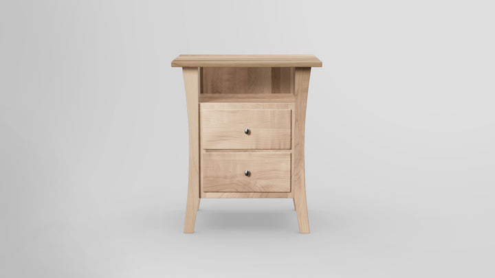 Forest Green 2 Drawer Nightstand
