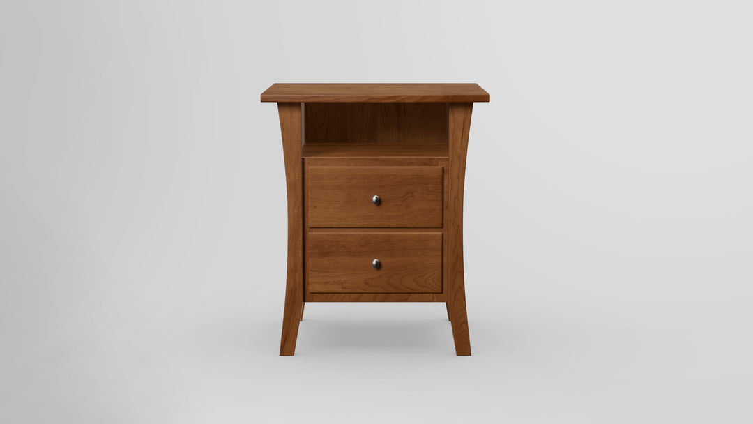 Forest Green 2 Drawer Nightstand